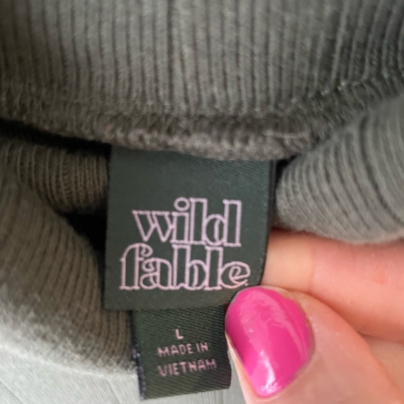 Wild Fable Ribbed Body con Turtleneck Dress Women’s Large - Picture 2 of 4